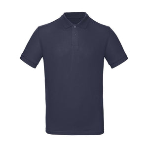 Polo Organic Uomo blu / S - personalizzabile con logo