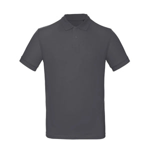 Polo Organic Uomo grigio / S - personalizzabile con logo