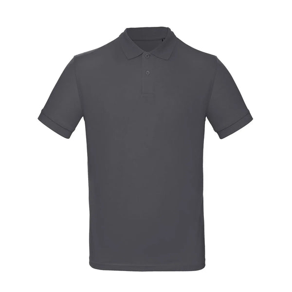 Polo Organic Uomo grigio / S - personalizzabile con logo