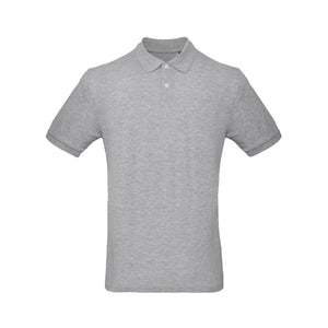 Polo Organic Uomo grigio / S - personalizzabile con logo