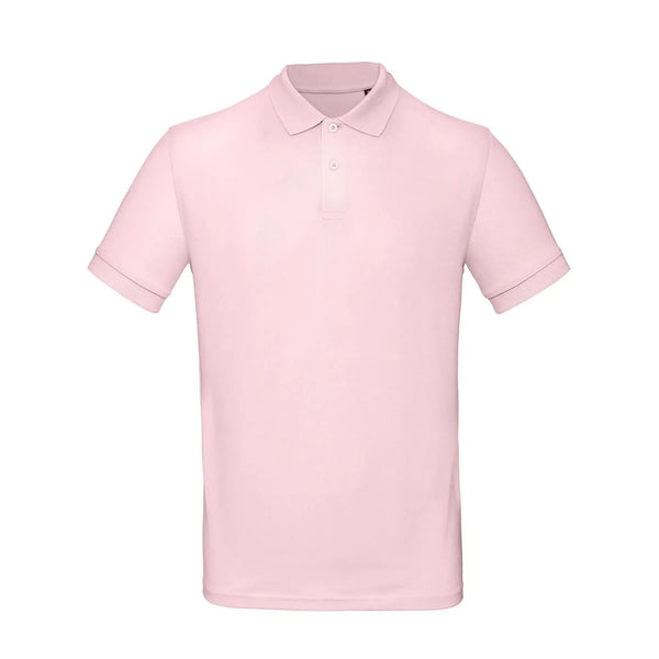 Polo Organic Uomo rosa / S - personalizzabile con logo