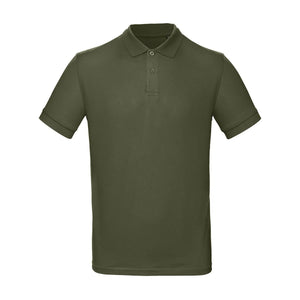 Polo Organic Uomo urban khaki / S - personalizzabile con logo