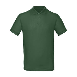 Polo Organic Uomo verde / S - personalizzabile con logo