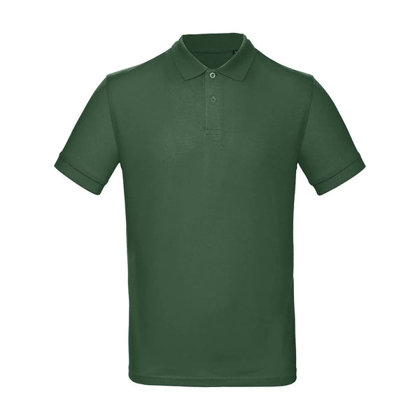 Polo Organic Uomo verde / S - personalizzabile con logo