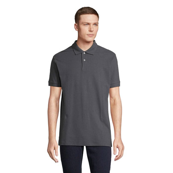 Polo Pacific  Uomo grigio scuro / S - personalizzabile con logo