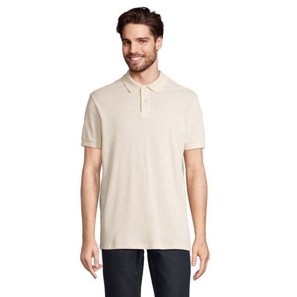 Polo Pacific  Uomo Naturale / S - personalizzabile con logo