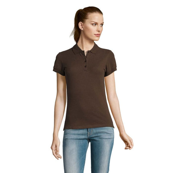 Polo Paion Donna  170G marrone / S - personalizzabile con logo