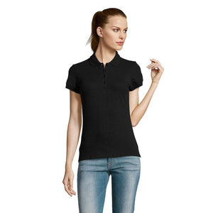 Polo Paion Donna  170G Nero / S - personalizzabile con logo