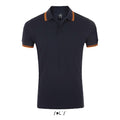 Polo Pasadena  Uomo 200 Blu Scuro/Arancione Chiaro / S - personalizzabile con logo