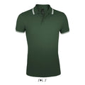 Polo Pasadena  Uomo 200 Forest Green/White / S - personalizzabile con logo