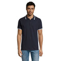 Polo Pasadena  Uomo 200 Marina Francese/bianco / S - personalizzabile con logo