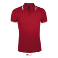 Polo Pasadena  Uomo 200 Rosso/Bianco / S - personalizzabile con logo