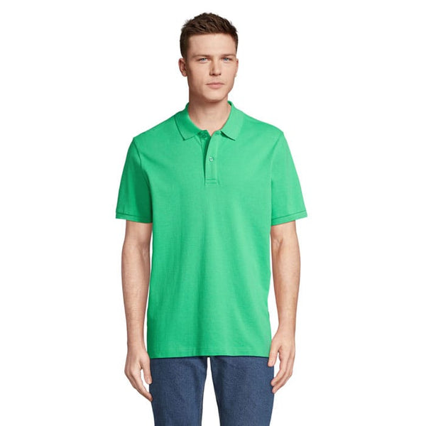 Polo  Pegase Organica 210G verde calce / XS - personalizzabile con logo