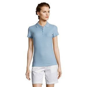 Polo People Donna  210G azzurro / S - personalizzabile con logo