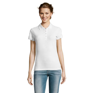 Polo People Donna  210G Bianco / S - personalizzabile con logo