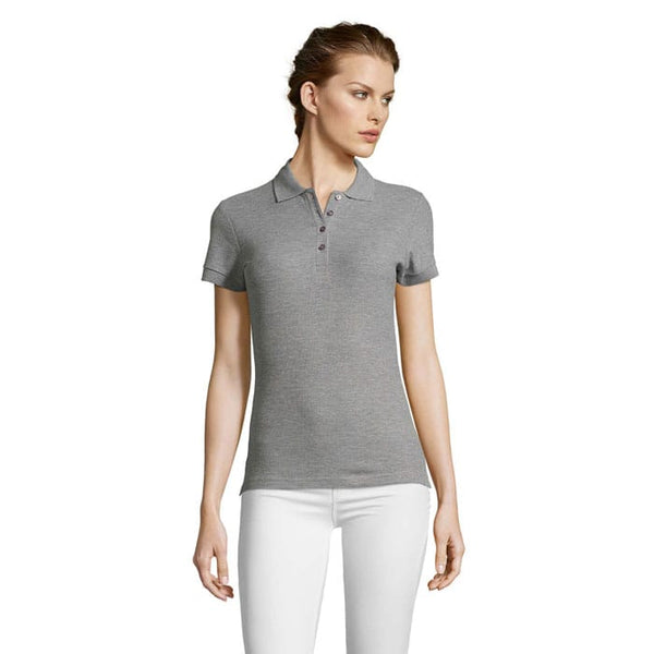 Polo People Donna  210G grigio / S - personalizzabile con logo