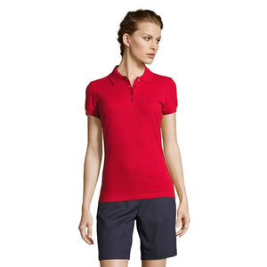 Polo People Donna  210G Rosso / S - personalizzabile con logo