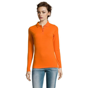 Polo Perfect  Lsl Donna 180 Arancione / S - personalizzabile con logo