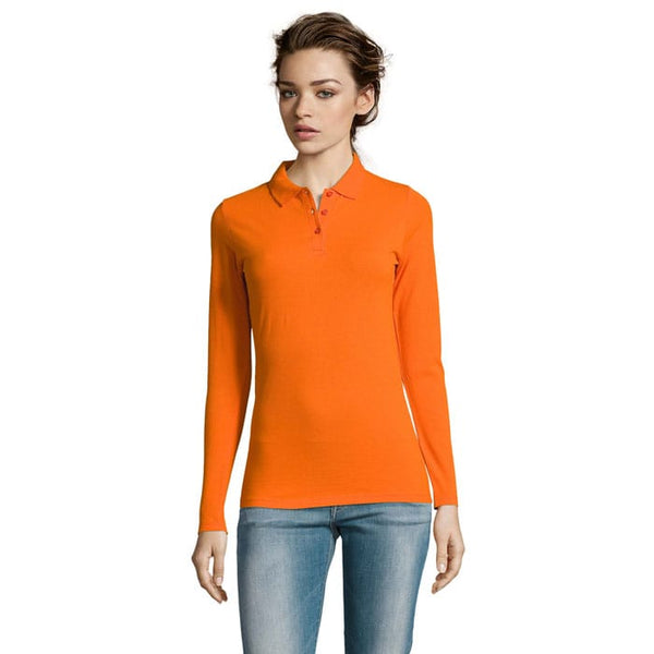 Polo Perfect  Lsl Donna 180 Arancione / S - personalizzabile con logo