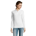 Polo Perfect  Lsl Donna 180 Bianco / S - personalizzabile con logo