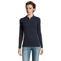 Polo Perfect  Lsl Donna 180 blu navy / S - personalizzabile con logo
