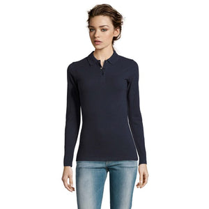 Polo Perfect  Lsl Donna 180 blu navy / S - personalizzabile con logo