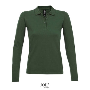Polo Perfect  Lsl Donna 180 verde / S - personalizzabile con logo