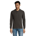 Polo Perfect  Lsl Uomo 180 Antracite Melange / S - personalizzabile con logo