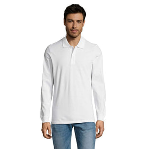 Polo Perfect  Lsl Uomo 180 Bianco / S - personalizzabile con logo