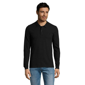Polo Perfect  Lsl Uomo 180 Nero / S - personalizzabile con logo