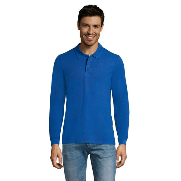 Polo Perfect  Lsl Uomo 180 royal / S - personalizzabile con logo
