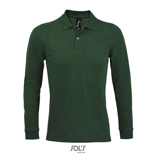 Polo Perfect  Lsl Uomo 180 verde / S - personalizzabile con logo