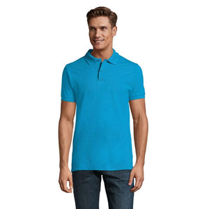 Polo  Perfect Men 180G azzurro / S - personalizzabile con logo