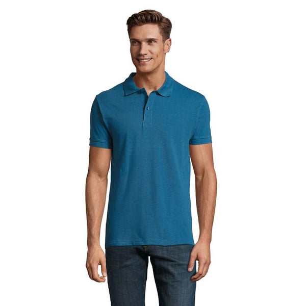 Polo  Perfect Men 180G blu / S - personalizzabile con logo