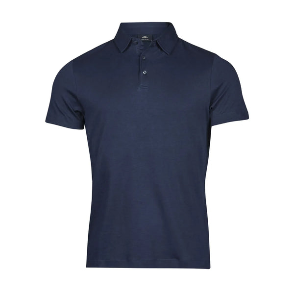 Polo Pima Cotton blu / S - personalizzabile con logo