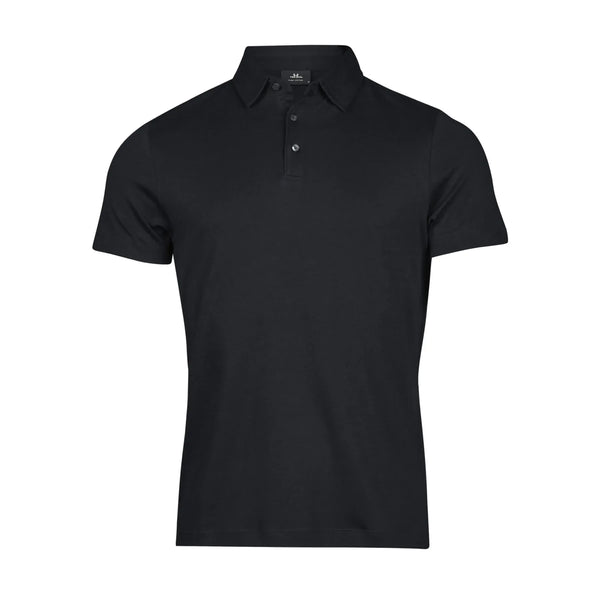 Polo Pima Cotton nero / S - personalizzabile con logo