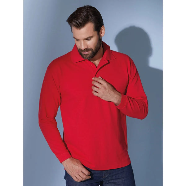 Polo Piqué Long-sleeved - personalizzabile con logo