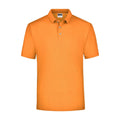 Polo Piqué Medium arancione / S - personalizzabile con logo