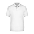 Polo Piqué Medium bianco / S - personalizzabile con logo
