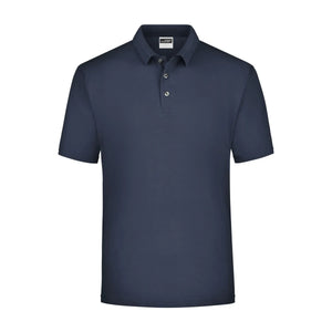 Polo Piqué Medium blu / S - personalizzabile con logo