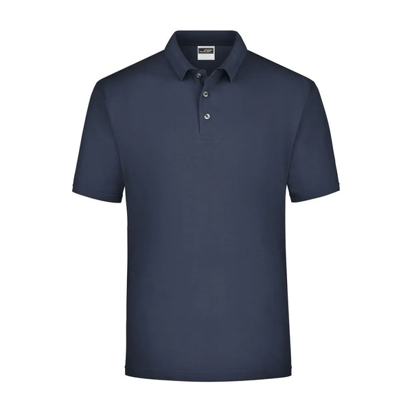 Polo Piqué Medium blu / S - personalizzabile con logo