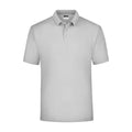 Polo Piqué Medium light-grey / S - personalizzabile con logo