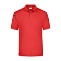 Polo Piqué Medium rosso / S - personalizzabile con logo