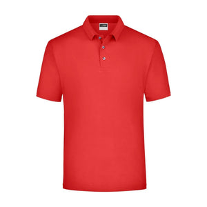 Polo Piqué Medium rosso / S - personalizzabile con logo
