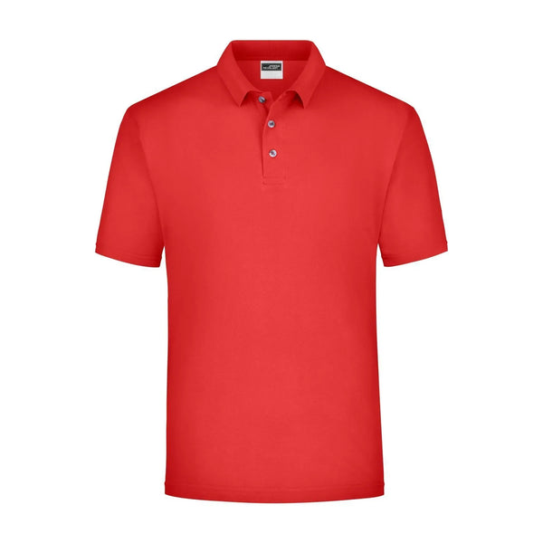 Polo Piqué Medium rosso / S - personalizzabile con logo