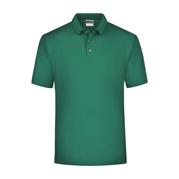Polo Piqué Medium verde / S - personalizzabile con logo