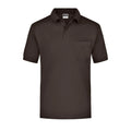 Polo Piqué Pocket marrone / S - personalizzabile con logo