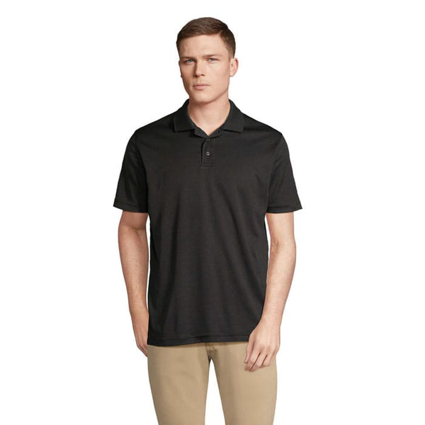 Polo Pitcher Unisex Nero / XS - personalizzabile con logo