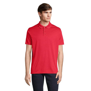 Polo Pitcher Unisex Rosso / XS - personalizzabile con logo