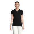 Polo  Planet Donna 170G Nero / XS - personalizzabile con logo